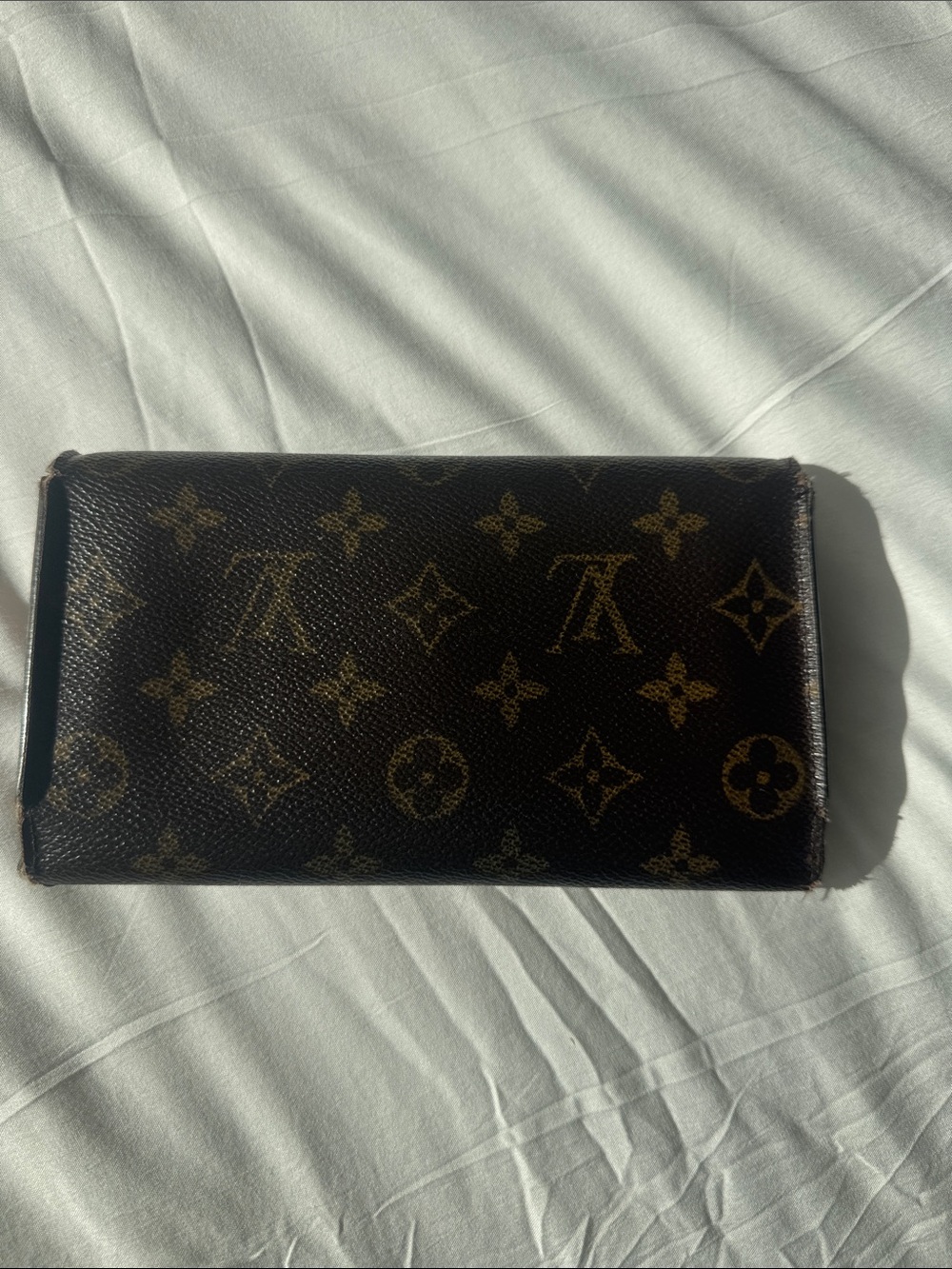 Louis Vuitton Monogram Canvas Fold Wallet in Brown with Gold Hardware - Picture 7 of 7